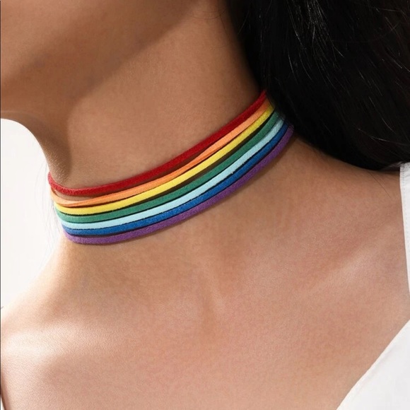Jewelry - 🆕 Rainbow Stripe Choker